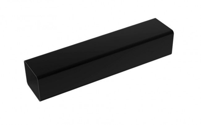 Водосточная труба GALECO системы PVC2 FLAT ROOFS ПВХ черный RAL 9005 D 80 мм 4 пог.м