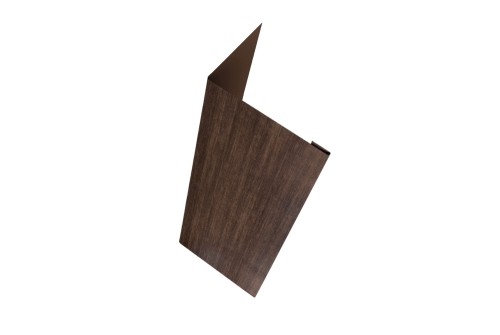 Нащельник (для калиток и ворот) 25х35 жалюзи Milan, Tokyo, Palermo 0,45 Print Elite Antique wood