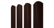 Штакетник Круглый фигурный 0,5 Velur20 RAL 8017 Штакетник Круглый фигурный 0,5 Velur20 RAL 8017