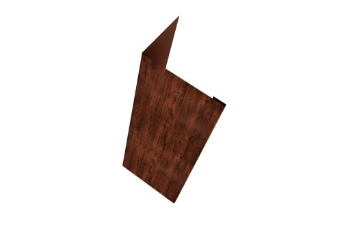 Нащельник (для калиток и ворот) 25х35 жалюзи Milan, Tokyo, Palermo 0,45 Print Elite Cherry wood