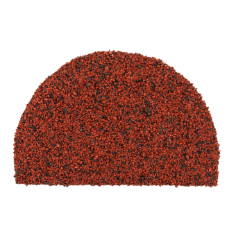 ЗАГЛУШКА КОНЬКА ПОЛУКРУГЛОГО, БОРДО, 95х148мм