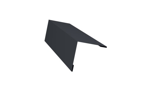 Планка завершающая 50х50 жалюзи Milan 0,5 Rooftop Matte с пленкой RAL 7024