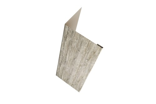 Нащельник (для калиток и ворот) 25х35 жалюзи Milan, Tokyo, Palermo 0,45 Print Elite Nordic wood