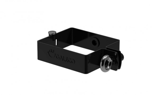 Хомут крепления трубы GALECO системы PVC2 FLAT ROOFS ПВХ черный RAL 9005 D 80 мм