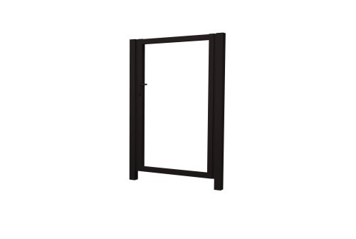 Калитка Жалюзи 2,0х1 RAL 9005 без заполнения