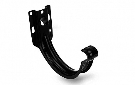 Кронштейн короткий GALECO система PVC сталь черный RAL 9005 D 152 мм 1