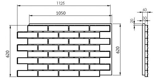 24. Retro brick chili (тол. 60мм) 24. Retro brick chili (тол. 60мм)