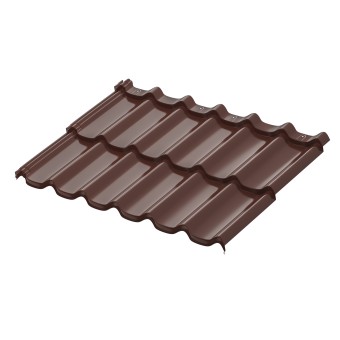 Модульная металлическая черепица Стокгольм, 1185х775, (RAL8017) Модульная металлическая черепица Стокгольм, 1185х775, (RAL8017)