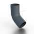Колено трубы D100 Foramina Freeze