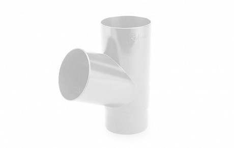 Тройник трубы GALECO система PVC (ПВХ) 67 градусов D 80 мм