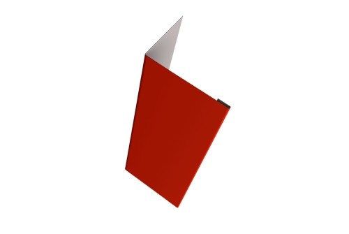 Нащельник (для калиток и ворот) 25х35 жалюзи Milan, Tokyo, Palermo 0,5 Satin с пленкой RAL 3011