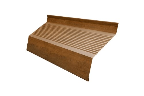 Ламель жалюзи Milan new gofr 0,45 Print-Double Elite Golden Wood