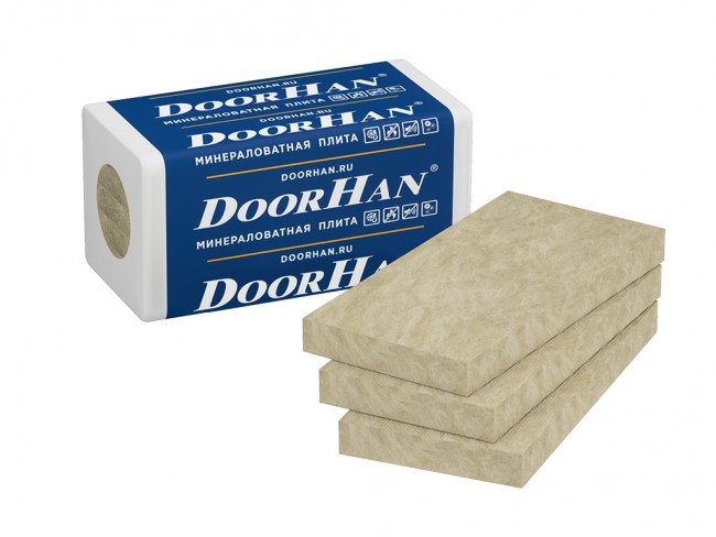 ПЛИТА МИНЕРАЛОВАТНАЯ DOORHAN УНИВЕРСАЛ (пл.50 кг/м3) 1200х600х50