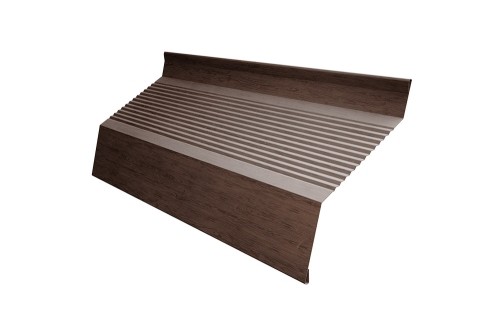 Ламель жалюзи Milan new gofr 0,45 Print-Double Elite Antique Wood
