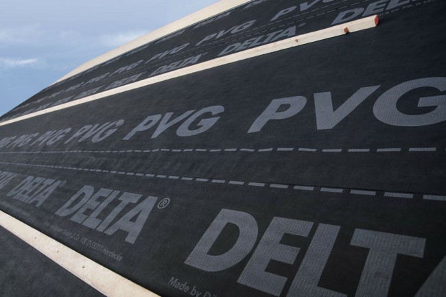 Delta: PVG PLUS Гидроизоляционная пленка с двумя зонами проклейки Delta: PVG PLUS Гидроизоляционная пленка с двумя зонами проклейки