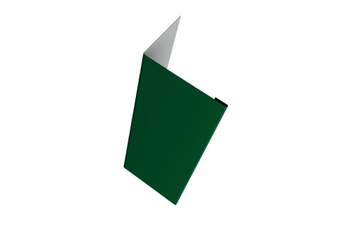 Нащельник (для калиток и ворот) 25х35 жалюзи Milan, Tokyo, Palermo 0,5 Satin Matt с пленкой RAL 6005