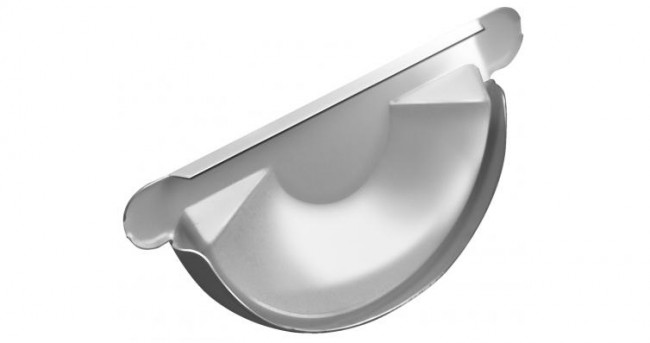 Заглушка торцевая универсальная,125 мм RAL 9003 сигнальный белый Заглушка торцевая универсальная,125 мм RAL 9003 сигнальный белый