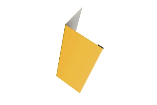 Нащельник (для калиток и ворот) 25х35 жалюзи Milan, Tokyo, Palermo 0,45 PE с пленкой RAL 1018