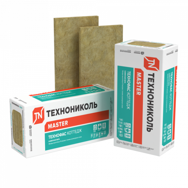 Утеплитель ТЕХНОФАС коттедж 1200х600х100 мм